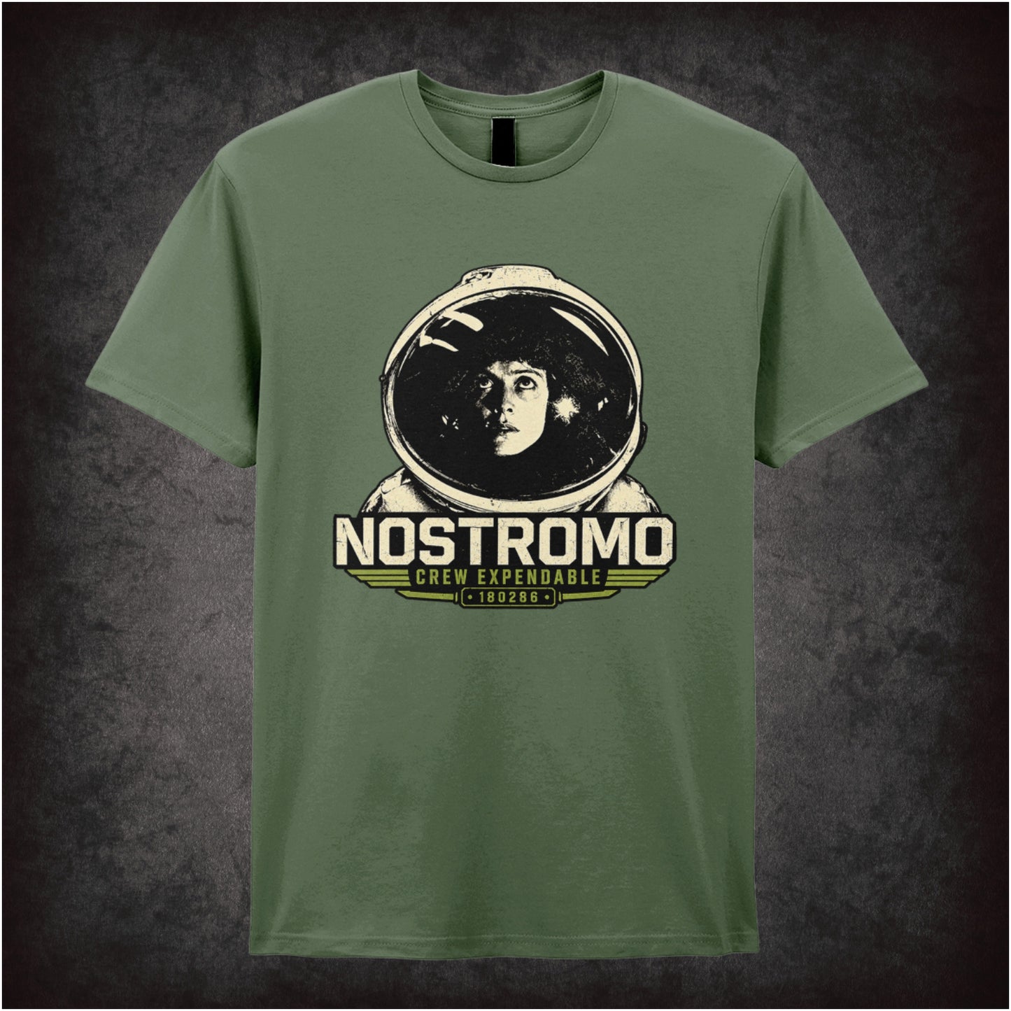 Ellen Ripley T-shirt in military green from Alien