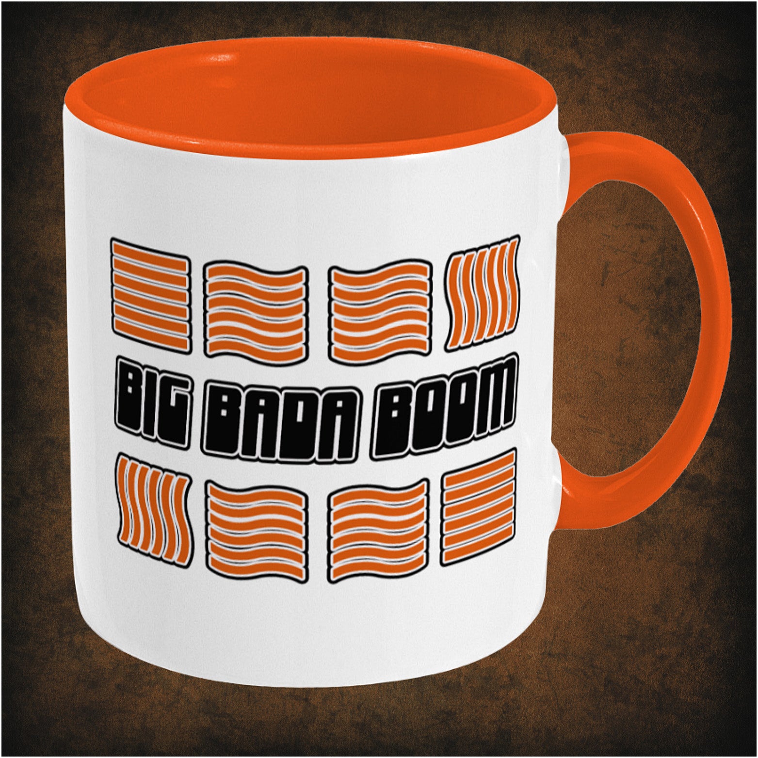 Big Bada Boom two-toned mug inspired by The Fifth Element, right hand side featuring iconic movie quote, vibrant sci-fi design, and collectible pop culture style.