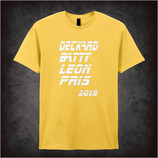 Deckard, Batty, Leon & Pris 2019 – Softstyle Unisex Graphic T-Shirt