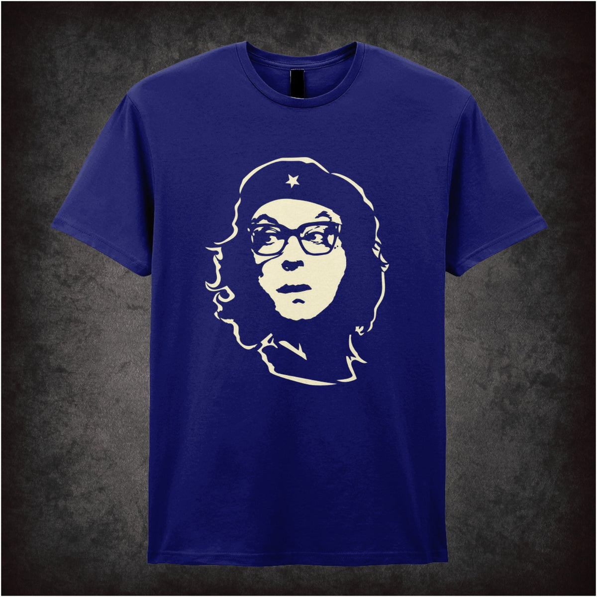“Eric Morecambe Che Guevara-style portrait T-shirt in navy from Eric Morecambe”