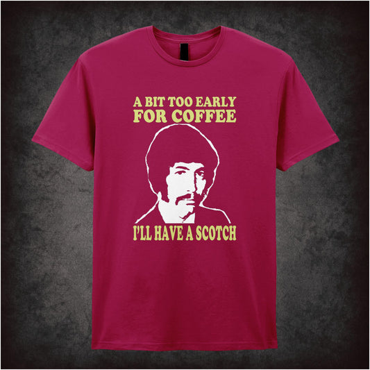Department S – A Bit Too Early For Coffee I’ll Have a Scotch – Cult TV Graphic T-Shirt