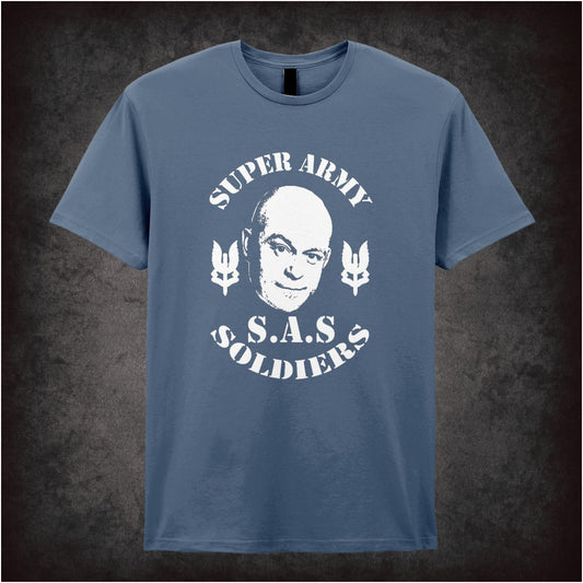 S.A.S. Super Army Soldiers – Cult Comedy Graphic T-Shirt