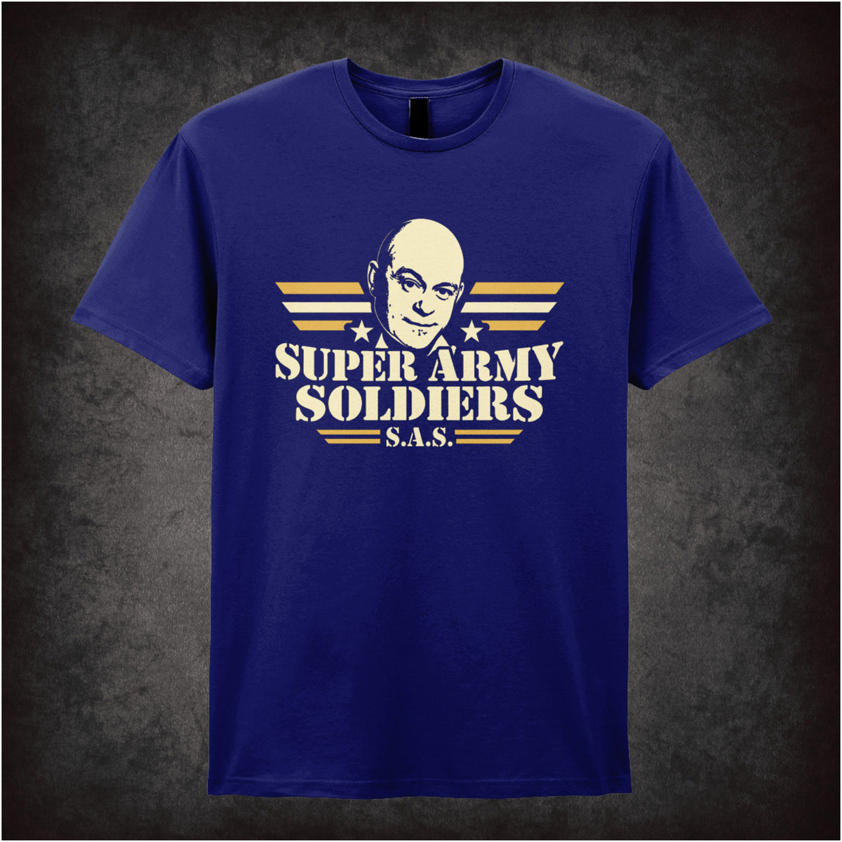 “Ross Kemp ‘Super Army S.A.S Soldiers’ T-shirt in navy from Extras"