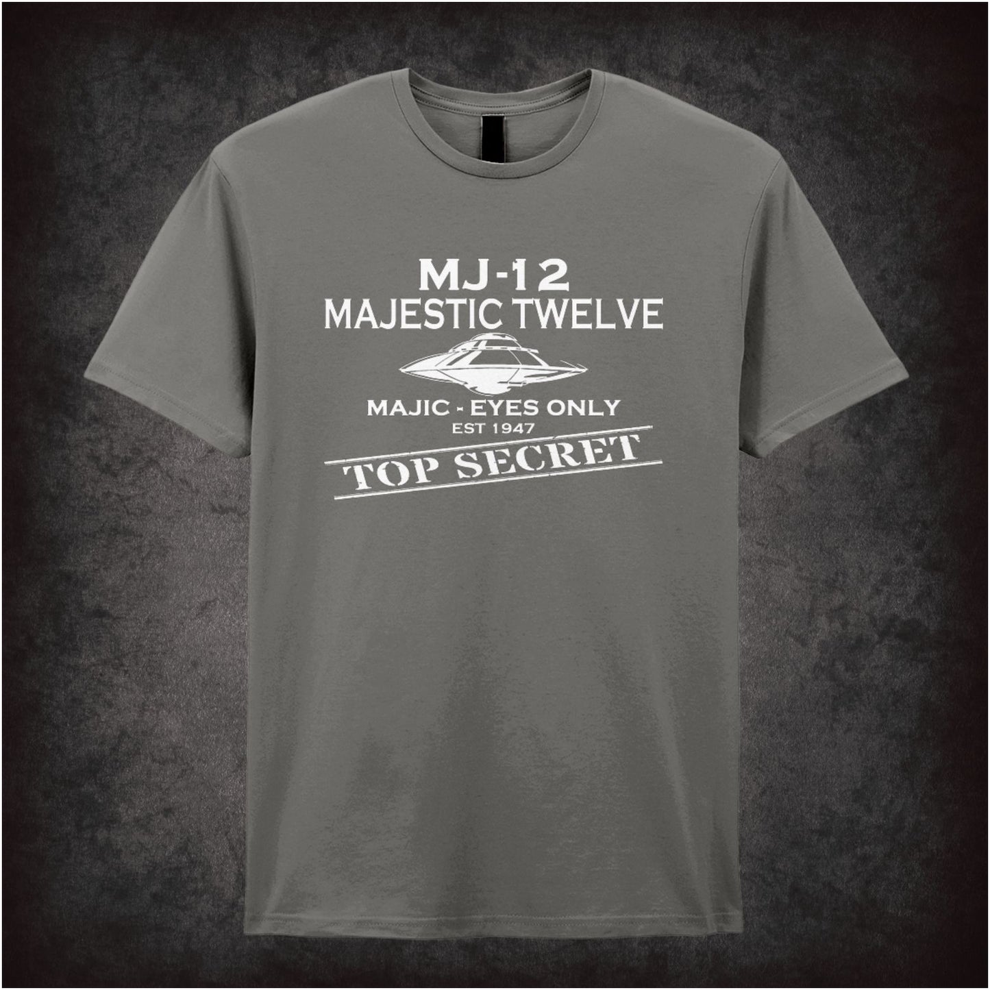 MJ-12 Majestic Twelve – Cult UFO Conspiracy Graphic T-Shirt