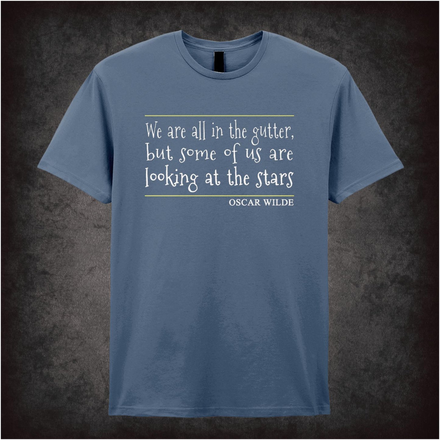 We Are All In The Gutter – Cult Literary Quote Graphic T-Shirt