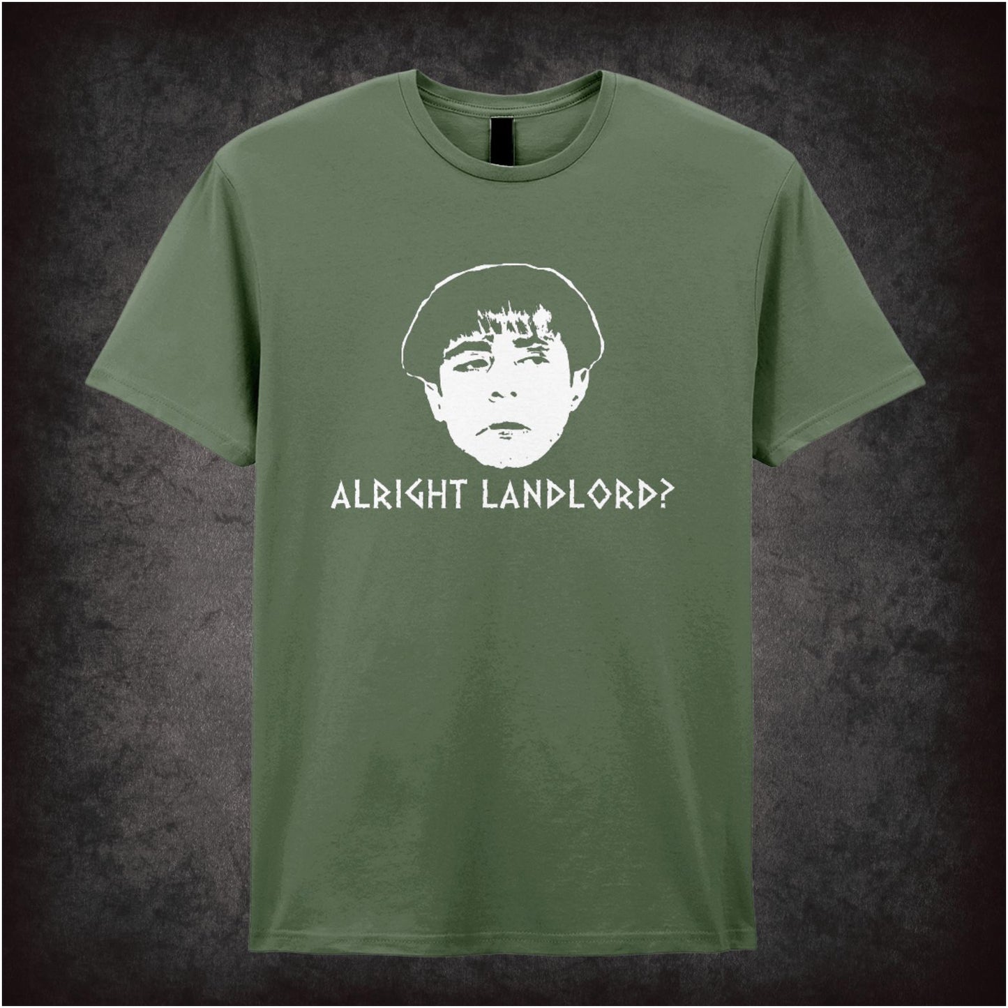 Alright Landlord? – Cult British Comedy Graphic T-Shirt