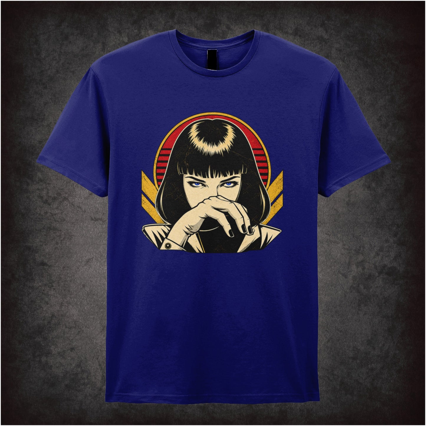 I Said Goddamn! T-shirt in navy from Pulp Fiction