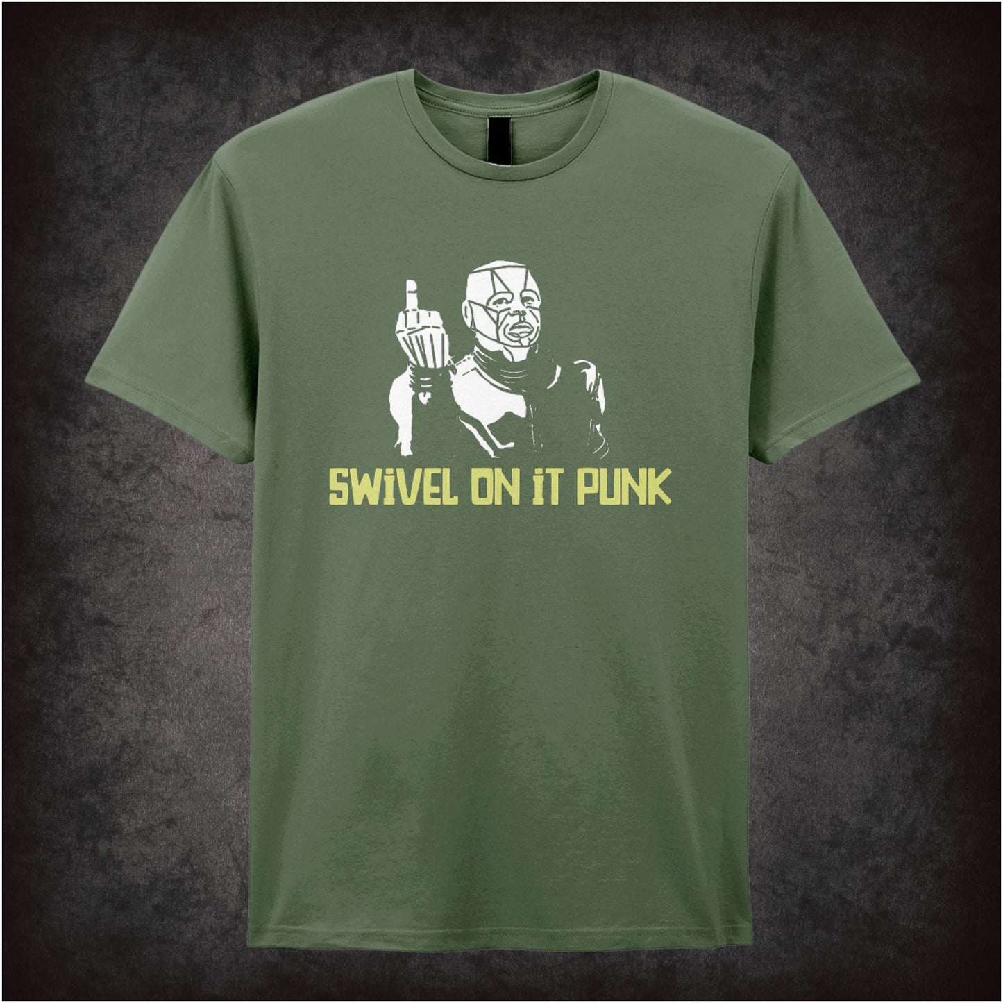 Swivel On It Punk – Cult Sci-Fi Comedy Graphic T-Shirt