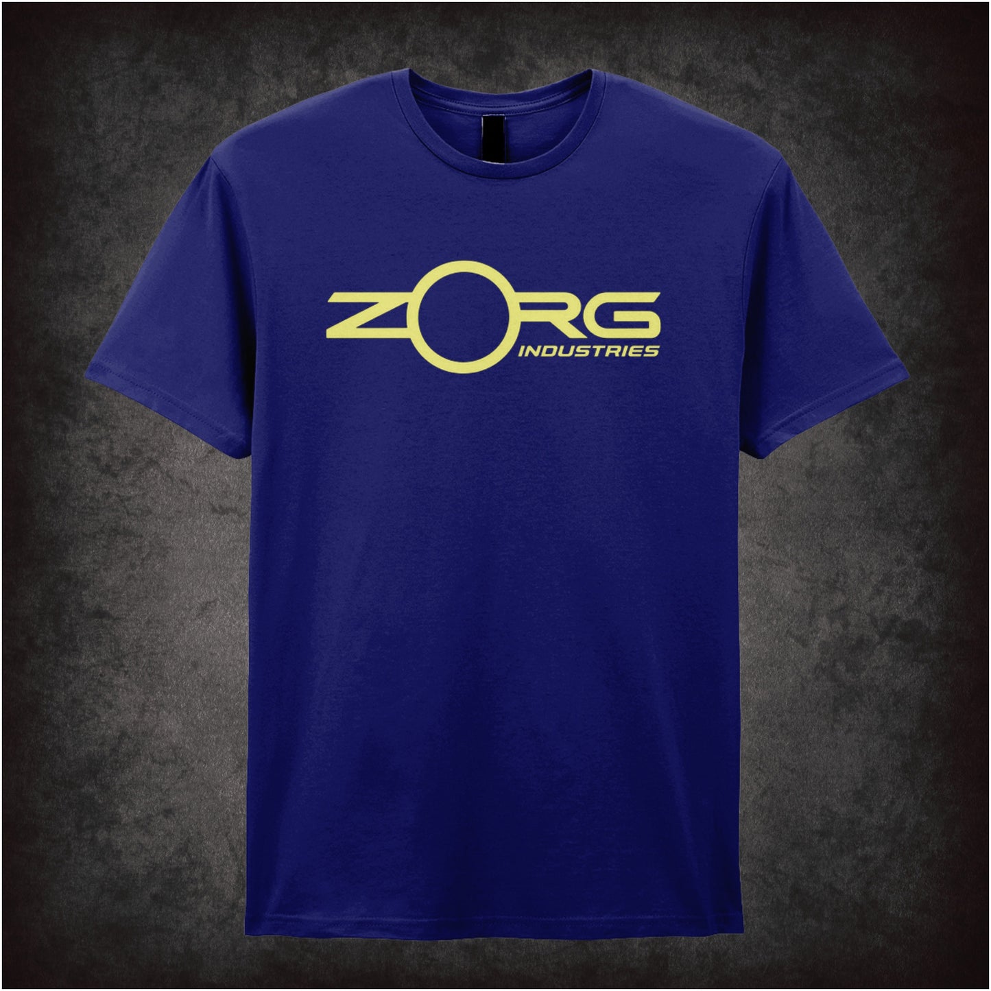 Zorg Industries logo T-shirt in navy from The Fifth Element