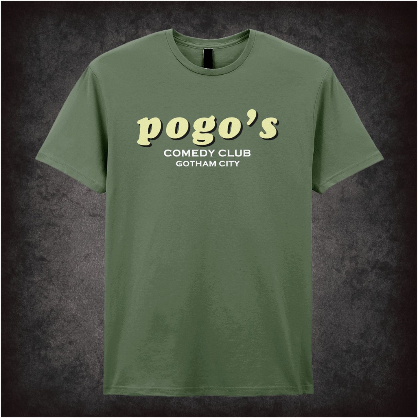 Pogo’s Comedy Club, Gotham City – Softstyle Unisex Graphic T-Shirt