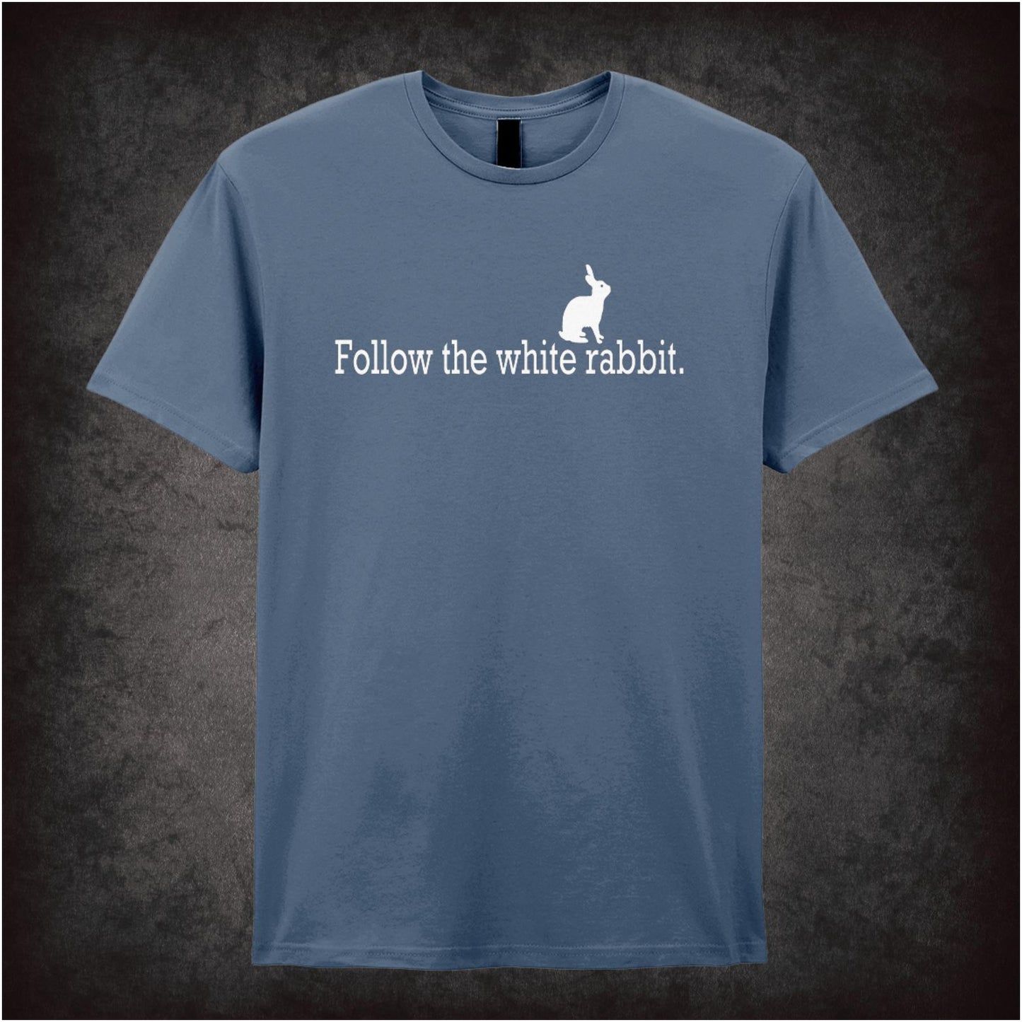 Follow The White Rabbit – Cult Sci-Fi Graphic T-Shirt