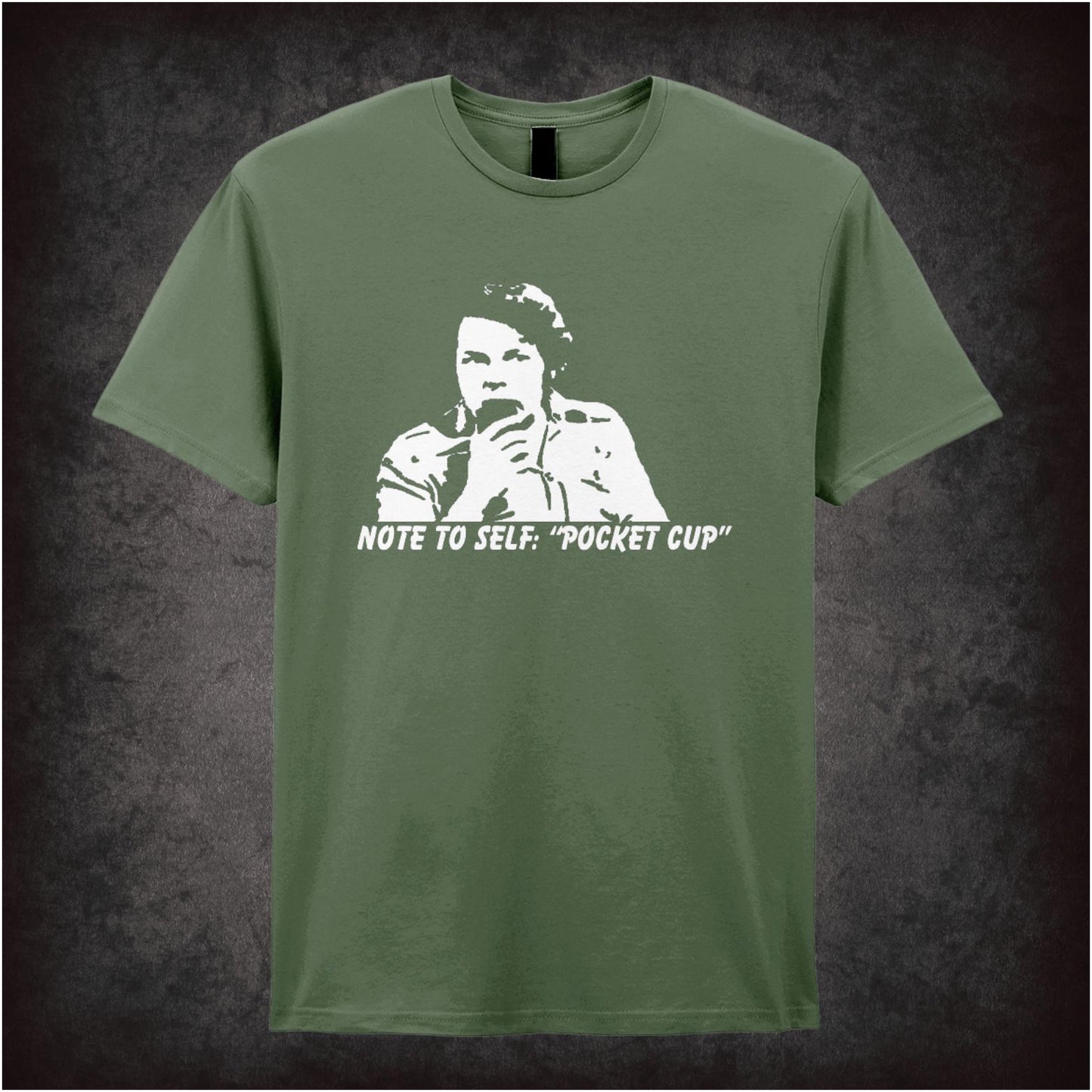 Note To Self: Pocket Cup – Cult British Comedy Graphic T-Shirt