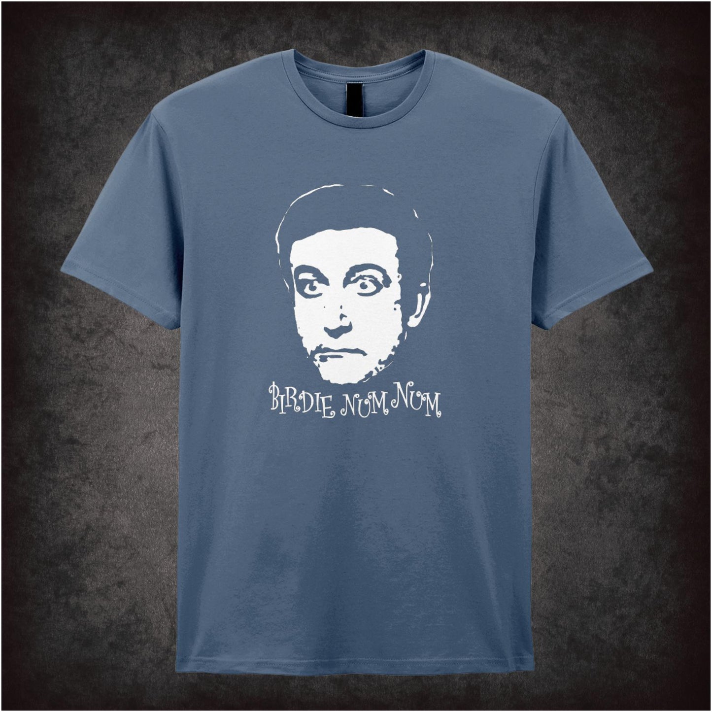 Birdie Num Num – Cult Comedy Graphic T-Shirt
