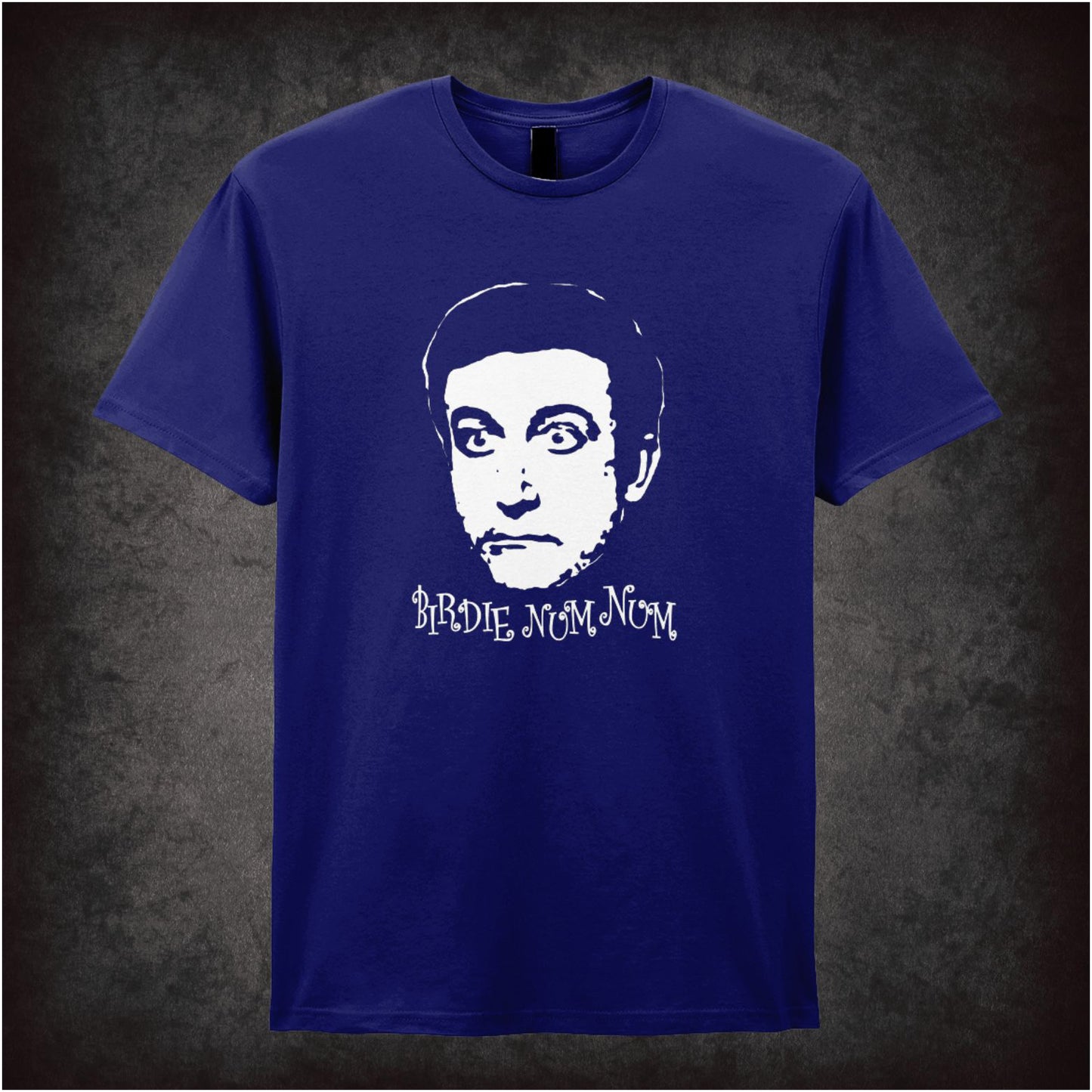 Birdie Num Num – Cult Comedy Graphic T-Shirt