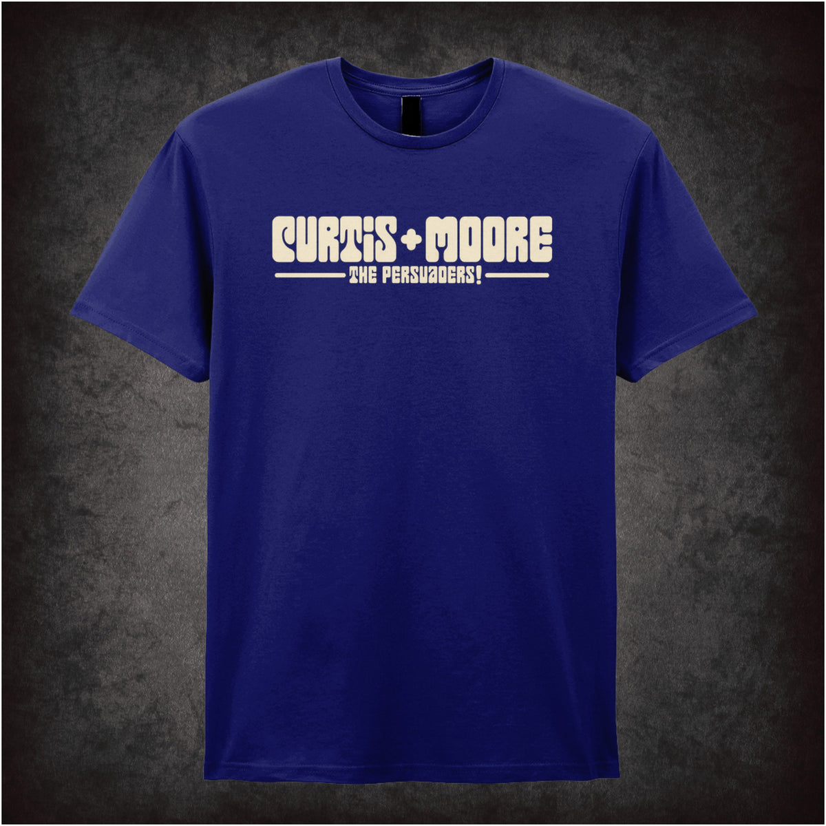 “Curtis & Moore T-shirt in navy from The Persuaders!”