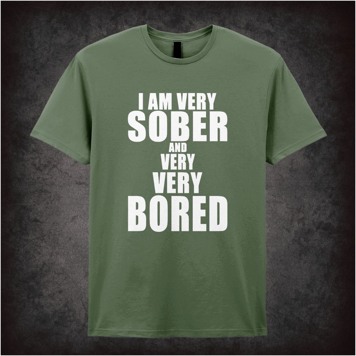 I’m Very Sober And Very Very Bored – Cult British Comedy Graphic T-Shirt