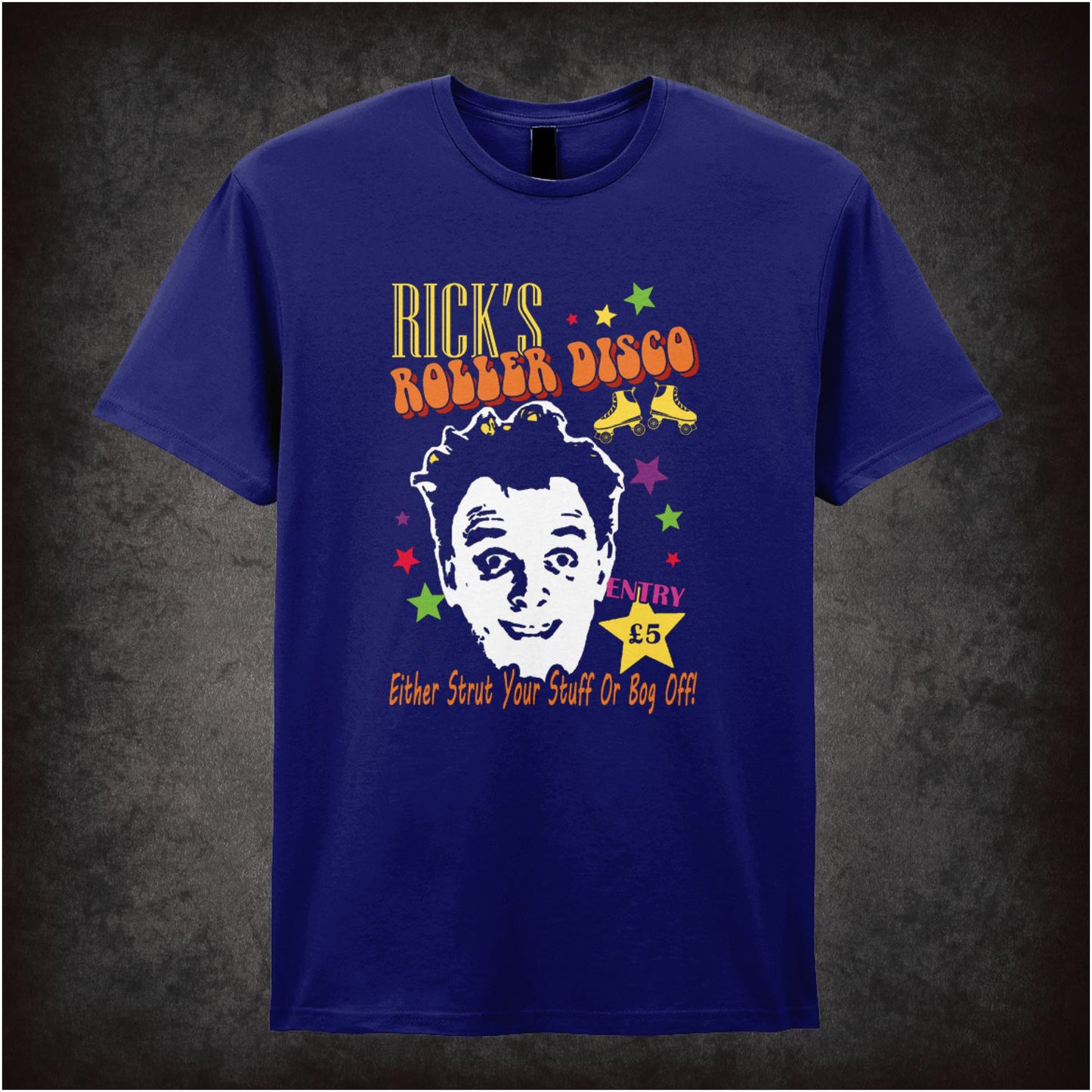 Rick’s Roller Disco – Cult British Comedy Graphic T-Shirt