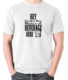 The Big Lebowski Inspired T Shirt - Hey, Careful Man, There's A Beverage Here