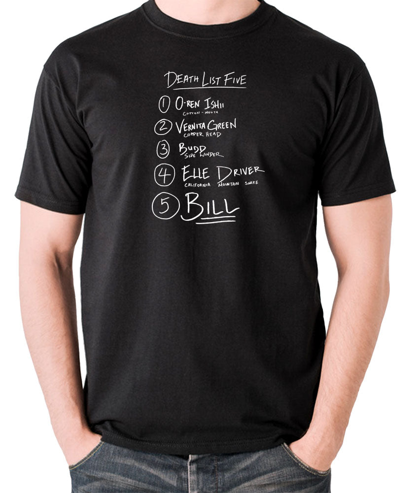 Kill Bill T Shirt | Death List Five | Revolution Ape
