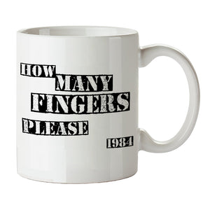 1984 Inspired Mug - How Many Fingers Please - George Orwell