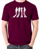 A Clockwork Orange - Droogs Silhouette - Men's T Shirt - burgundy