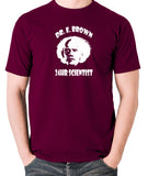 Back To The Future - Doc Brown 24hr Scientist - Men's T Shirt - burgundy