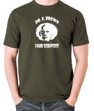 Back To The Future - Doc Brown 24hr Scientist - Men's T Shirt - olive