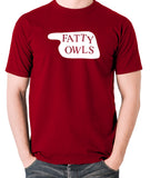 Fawlty Towers - Fatty Owls Sign - Men's T Shirt - brick red