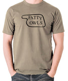 Fawlty Towers - Fatty Owls Sign - Men's T Shirt - khaki