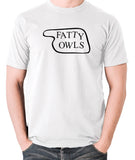 Fawlty Towers - Fatty Owls Sign - Men's T Shirt - white