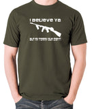 Home Alone - I Believe Ya But My Tommy Gun Don't - Men's T Shirt - olive