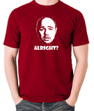 Karl Pilkington, Idiot Abroad, Ricky Gervais Show - Alright - Men's T Shirt - brick red
