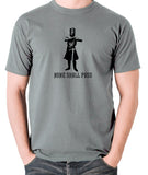 Monty Python and the Holy Grail - The Black Knight, None Shall Pass - Men's T Shirt - grey