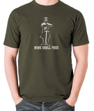Monty Python and the Holy Grail - The Black Knight, None Shall Pass - Men's T Shirt - olive