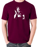 Oscar Wilde Wearing Morrissey T Shirt - Men's T Shirt - burgundy
