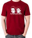 Peep Show - Jeremy and Super Hans, The Hair Blair Bunch - Men's T Shirt - brick red
