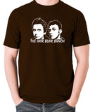 Peep Show - Jeremy and Super Hans, The Hair Blair Bunch - Men's T Shirt - chocolate