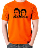 Peep Show - Jeremy and Super Hans, The Hair Blair Bunch - Men's T Shirt - orange
