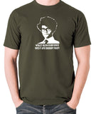 IT Crowd - Moss, Would I Blow Everyone's Mind If I Ate Dessert First? - Men's T Shirt - olive