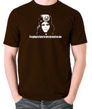 The Mighty Boosh - Naboo, I'm Going To Have To Turn My Back On You - Men's T Shirt - chocolate