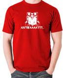 The Two Ronnies - Ronnie Corbett, Anywayyyy - Men's T Shirt - red
