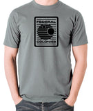 Total Recall - Federal Colonies Badge - Mens T Shirt - grey
