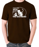 Reservoir Dogs - Mr Pink, The Worlds Smallest Violin Playing Just for the Waitresses - Men's T Shirt - chocolate