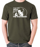 Reservoir Dogs - Mr Pink, The Worlds Smallest Violin Playing Just for the Waitresses - Men's T Shirt - olive
