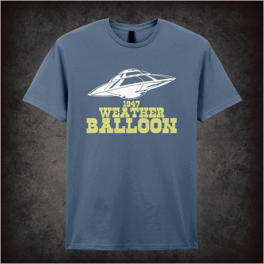 1947 Weather Balloon inspired unisex T-shirt with graphic design