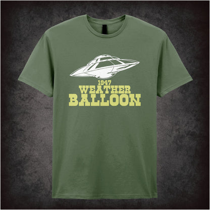1947 Weather Balloon – Cult UFO Graphic T-Shirt