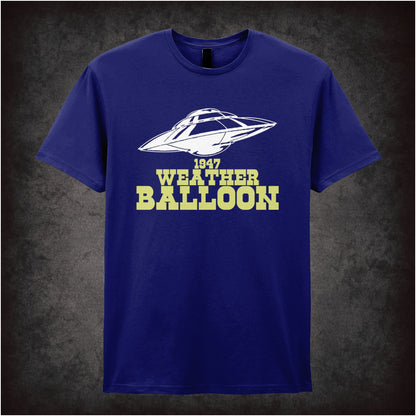 1947 Weather Balloon – Cult UFO Graphic T-Shirt