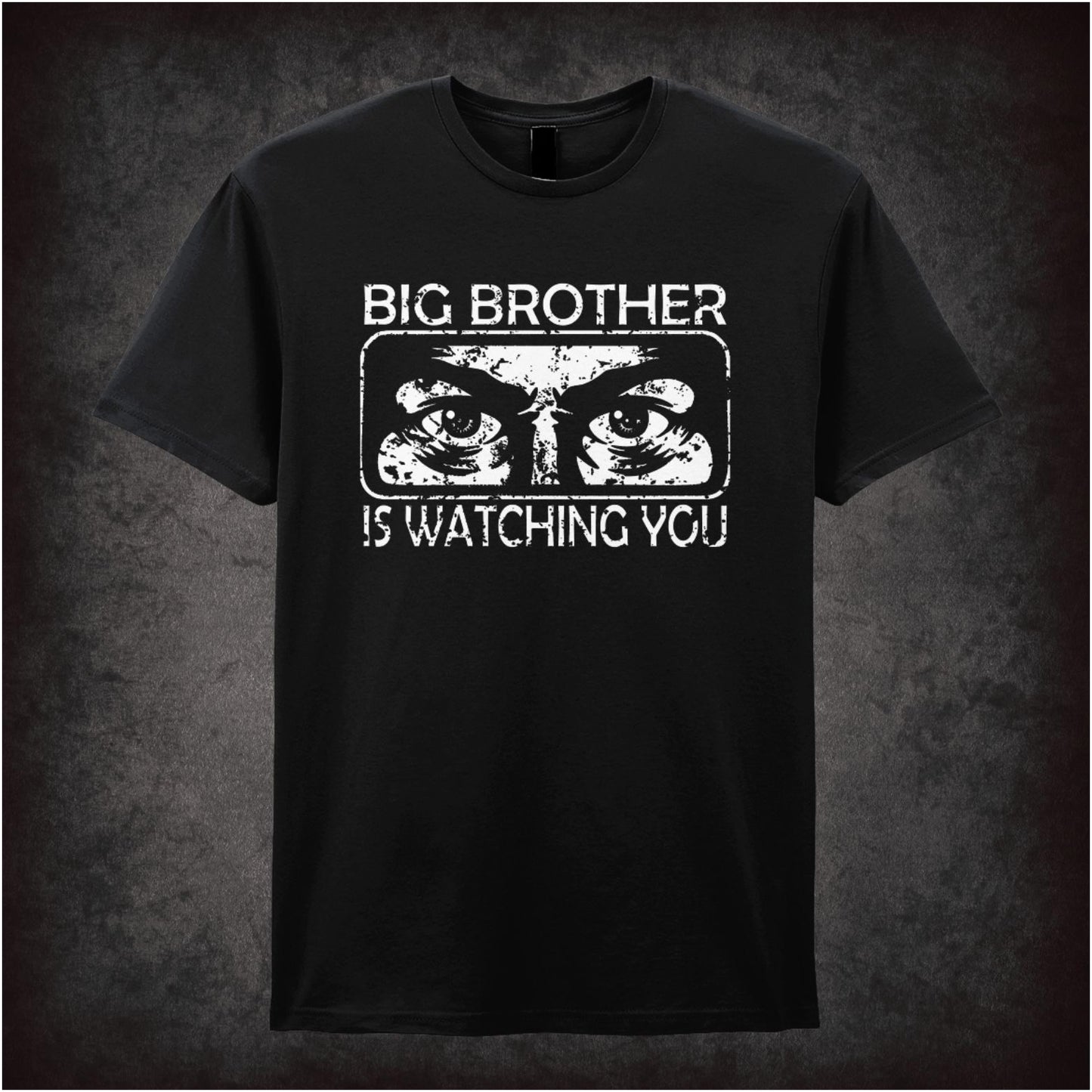 Big Brother Is Watching You – Dystopian Cult Graphic T-Shirt