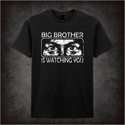 Big Brother Is Watching You – Dystopian Cult Graphic T-Shirt
