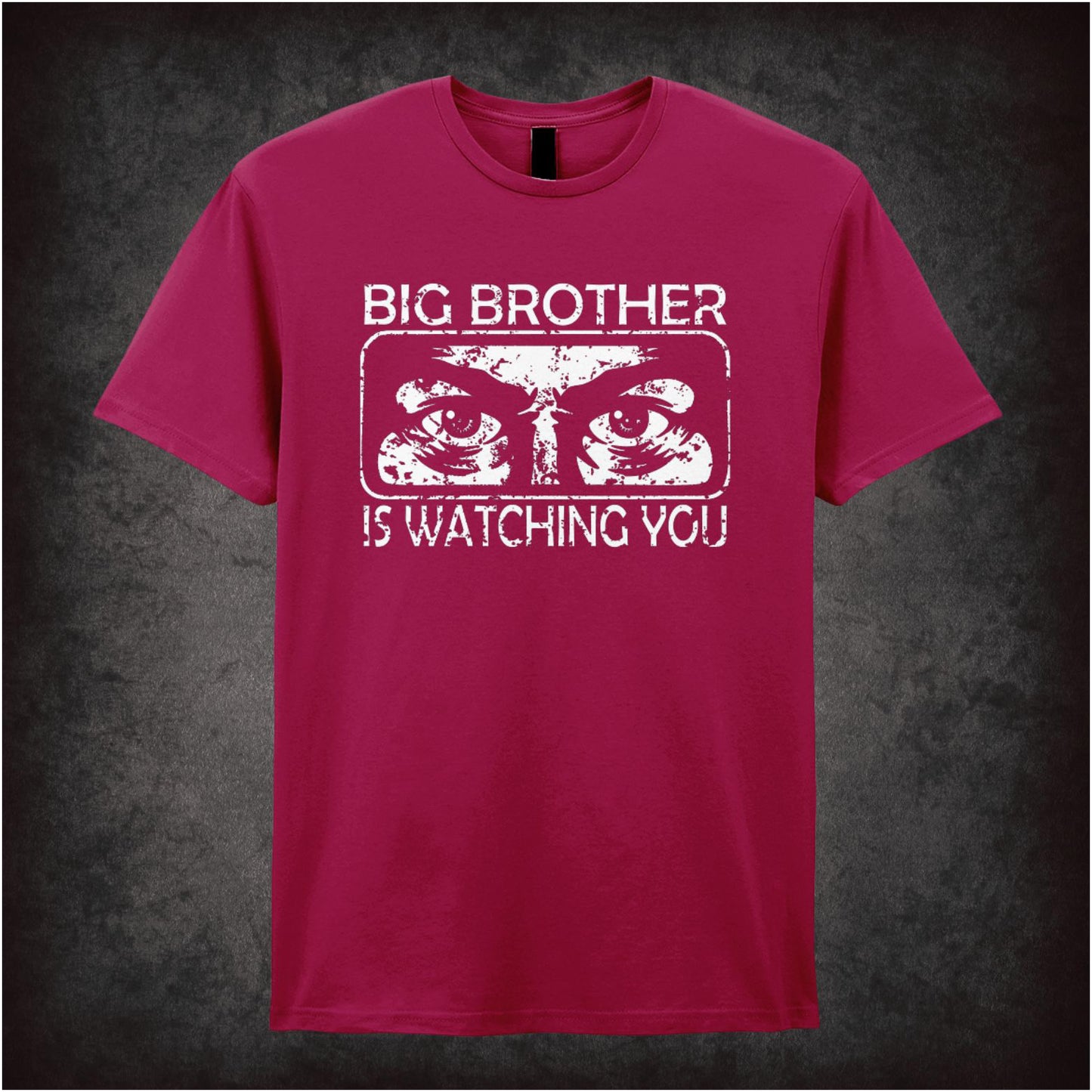 Big Brother Is Watching You – Dystopian Cult Graphic T-Shirt